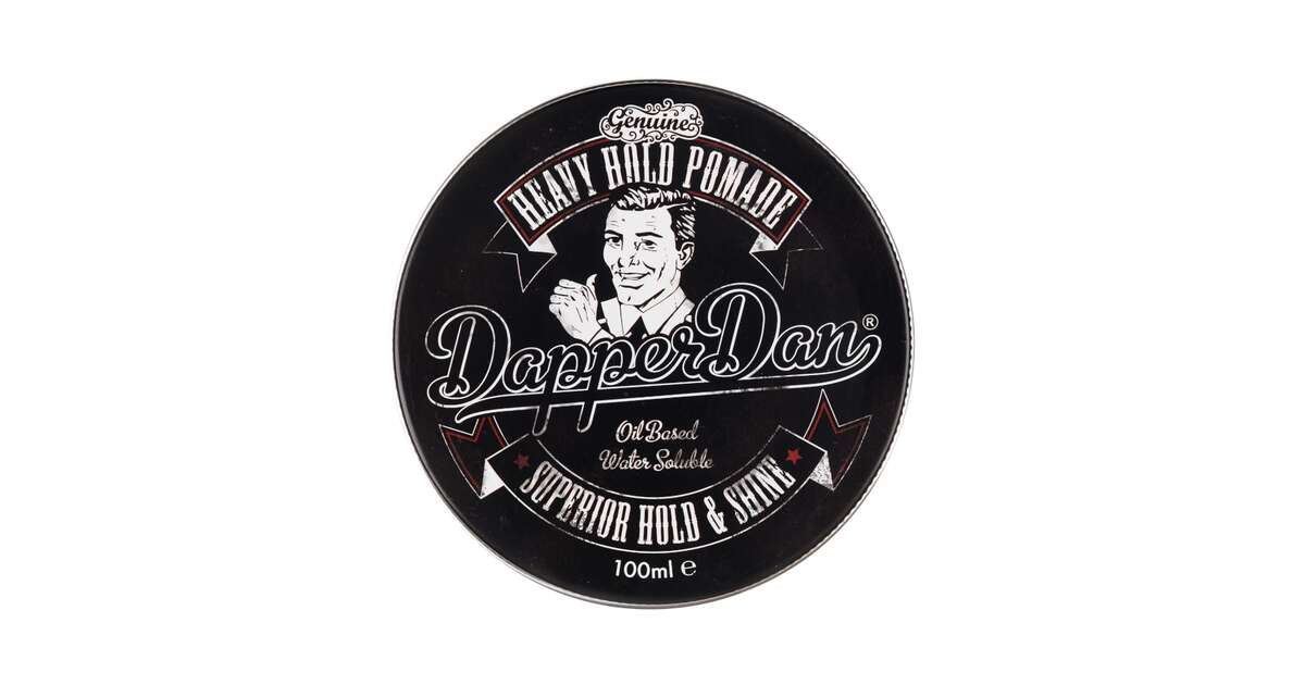 Dapper Dan Pomade Heavy Hold – ölbasiert, Starker Glanz & Halt, Duft Lakritz-Vanille, 2 X 100 Ml
