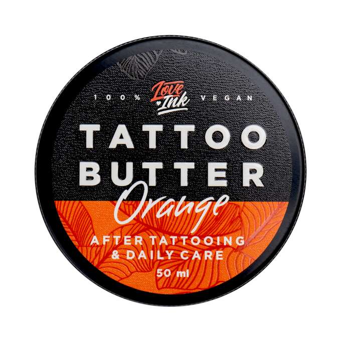 LOVEINK Tattoo Butter Orange - Masło do pielęgnacji tatuażu, 50ml