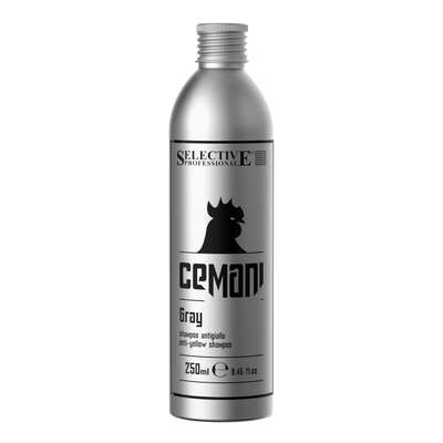 CEMANI Grey Anti-yellow Szampon do włosów blond i siwych, neutralizuje niepożądane żółte odcienie, 250ml