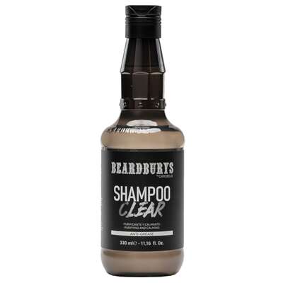 BEARDBURYS Clear Oczyszczający szampon do włosów, 330ml