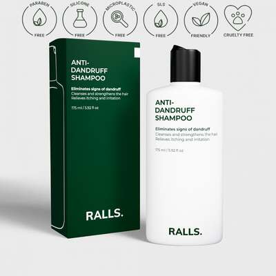 Ralls. Anti-Dandruff Shampoo - Przeciwłupieżowy szampon do włosów, 175ml