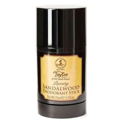 Taylor of Old Bond Street Sandalwood Dezodorant w sztyfcie, bez aluminium, 75ml