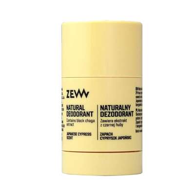 ZEW for men, Naturalny dezodorant w sztyfcie - cyprysik japoński i bergamotka, Travel Size, 30g
